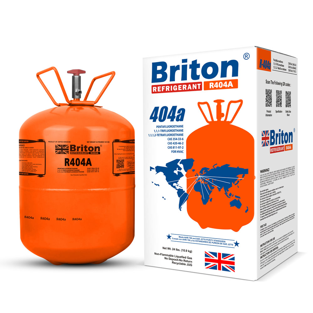Briton Refrigerant Gas R404a 10.9 kgs United Kingdom Brothers Cool AC