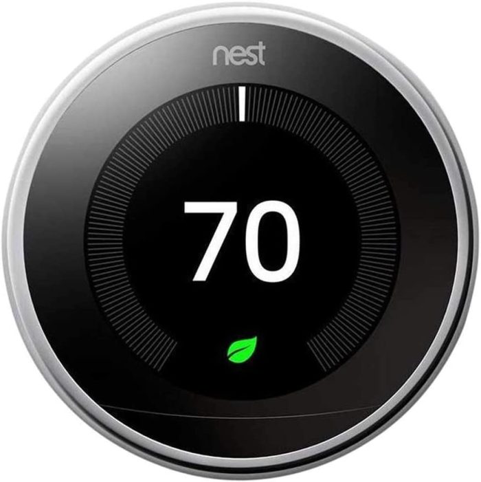 Nest 3rd Generation learning programmable Thermostat Polished Steel T3019US